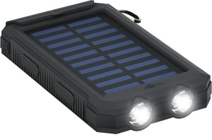 Goobay 49216 Lithium-Polymer (LiPo) Power Bank, 8000 mAh, Black, Blue
