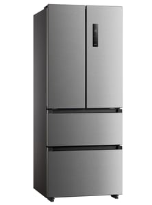 Midea MERF402FIE02 Kühl-Gefrierkombination mit beidseitiger Türöffnung, freistehend, 391 l, Edelstahl