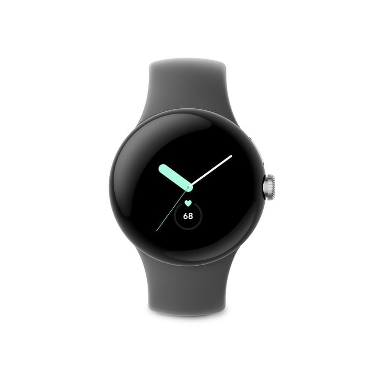 Google Pixel Watch AMOLED 41 mm Cyfrowy Srebrny Wi-Fi GPS