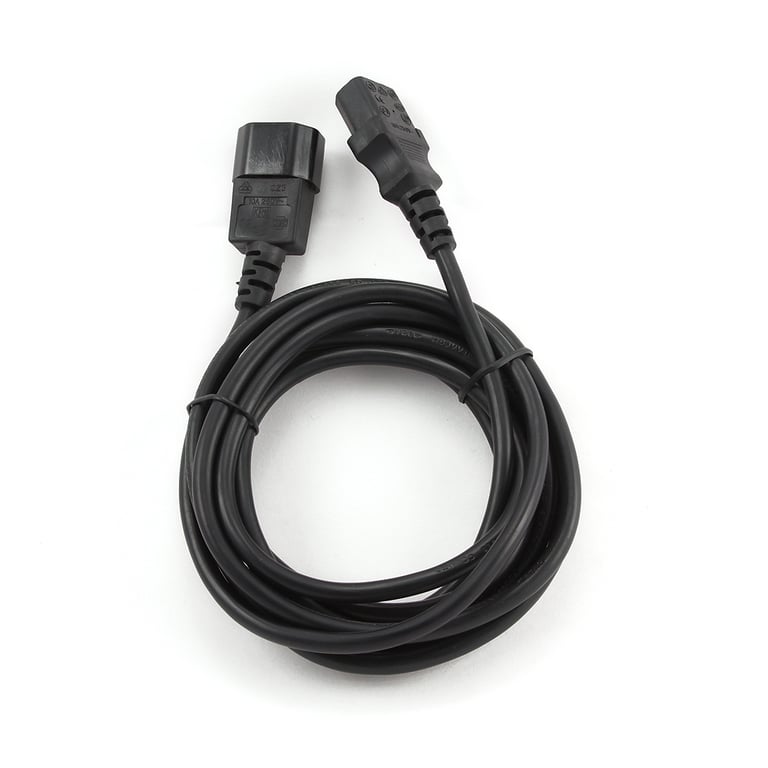 Gembird PC-189-VDE-3M kabel zasilające Czarny C14 panel