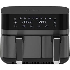ProfiCook 501295 fritös, dubbel, 9 l, fristående, svart, silver