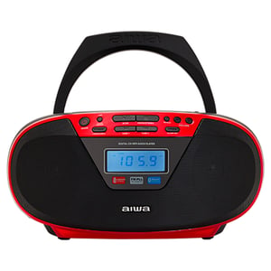 Aiwa BBTU-400RD bärbart stereosystem Analogt och digitalt 6 W FM Röd MP3-spelare