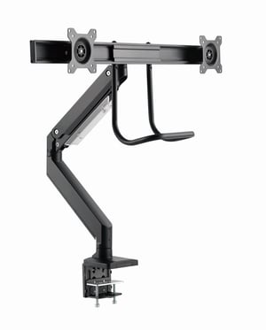 Gembird MA-DA2-04 Monitorhalterung/-ständer 81,3 cm (32") Schreibtisch Schwarz