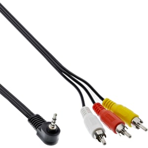 InLine 89600 kabel audio 1,5 m 3.5mm 3 x RCA Czarny