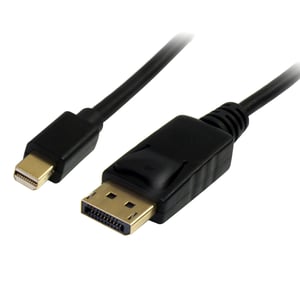 StarTech MDP2DPMM2M 2-meter DisplayPort to mini DisplayPort Cable, Black