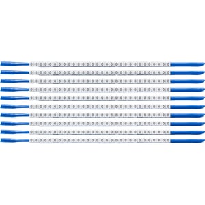 Brady SCN-07-0 Cable Marker, Black, White Nylon, 300 pcs.