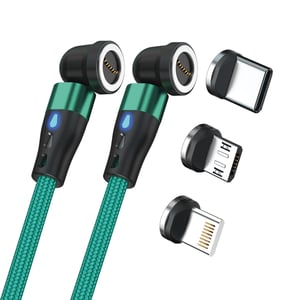 RealPower MagneticCharge2 USB Cable, 1 m, Green