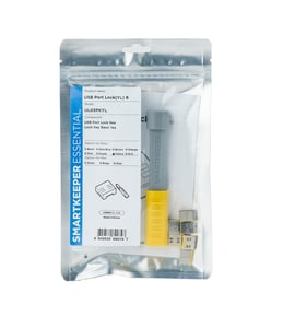 Smartkeeper UL03PKYL Port Blocker Port Lock + USB Type-A Key, Yellow, 1 pc.