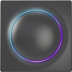 Fibaro FGWREU-111-8 Electric Switch, Roller Toggle Switch, Black