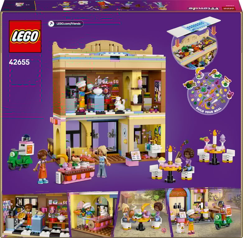фото Блоковий конструктор LEGO Friends Ресторан і кулінарна школа (42655)
