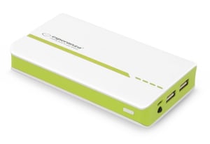 Esperanza EMP107WG powerbank 11 000 mAh Grön, Vit
