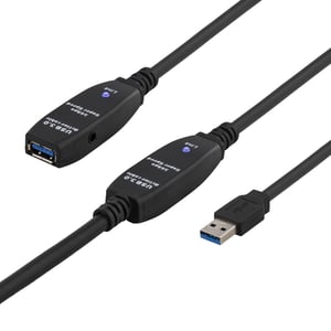 Deltaco USB3-1008 kabel USB USB 3.2 Gen 1 (3.1 Gen 1) 15 m USB A Czarny