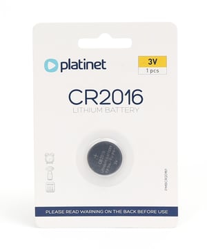 Platinet PMBCR20161 bateria do użytku domowego Jednorazowa bateria CR2016 Lit