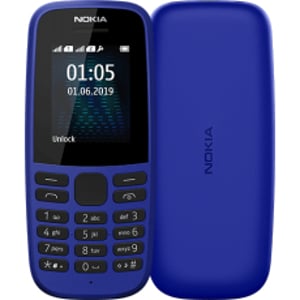 Nokia 105 4,5 cm (1,77") 73,02 g Blå Basistelefon