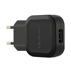 Qoltec 50180 laddare för bärbara enheter Spelkontroller, hörlurar, mobiltelefon, bärbar högtalare, powerbank, smartphone, smartklocka, surfplatta Svart Växelström Inbyggd