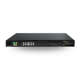 DCN S5750E-28F-SI-D, hanterad L2/L3 Gigabit Ethernet-nätverksswitch (10/100/1000), 1U, svart
