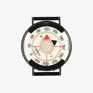 Suunto M-9 Magnetic Navigation Compass, Black, White