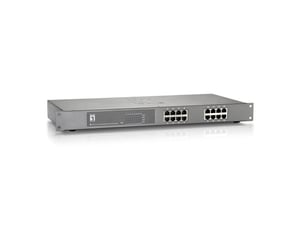 LevelOne FEP-1612 przełącznik sieciowy Nie zarządzany Fast Ethernet (10/100) Obsługa PoE Szary