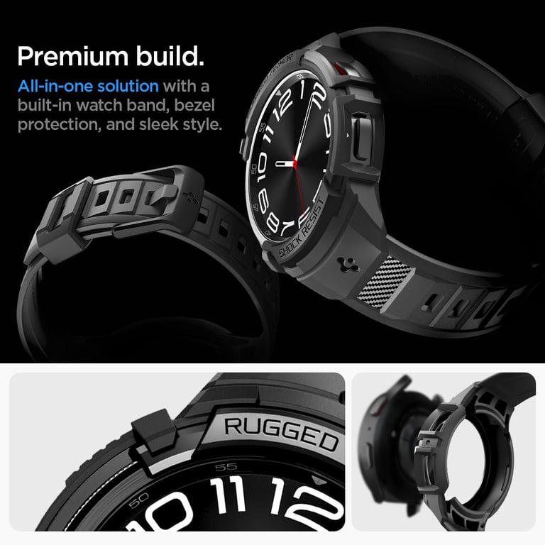 Spigen Rugged Armor Pro Etui Czarny Termoplastyczne elastomery poliuretanowe (TPU)