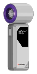 Verbatim Cool 'n' Go AirJet Gray, Purple Handheld Fan