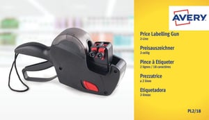 Avery PL2/18 selbstklebende Etiketten, rechteckig, weiß