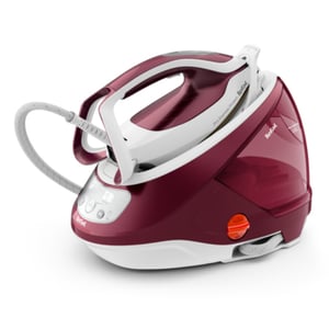 Tefal GV9220 Dampfstation 2600 W Durilium AirGlide Autoclean-Bügelsohle, Bordeauxrot, Weiß