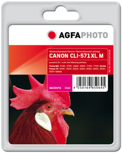 AgfaPhoto APCCLI571XLM Tintenpatrone Ersatzpatrone Hohe (XL) Ergiebigkeit Magenta