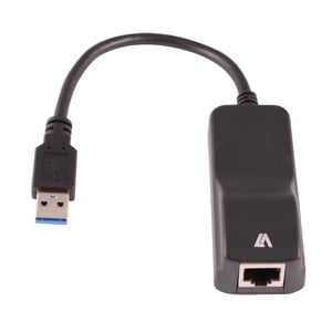 V7 CBLUSB3RJ-1E adapter för kablar 1x USB 3.0 1x RJ45 Svart
