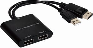 Microconnect MC-DSP-102T DisplayPort TV Splitter (2x DisplayPort)