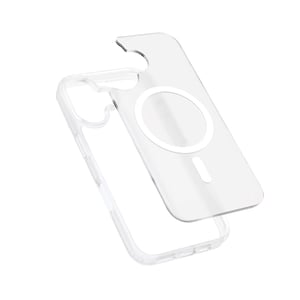 Crong Hybrid Matte Magnetic - Etui MagSafe iPhone 17 (biały)