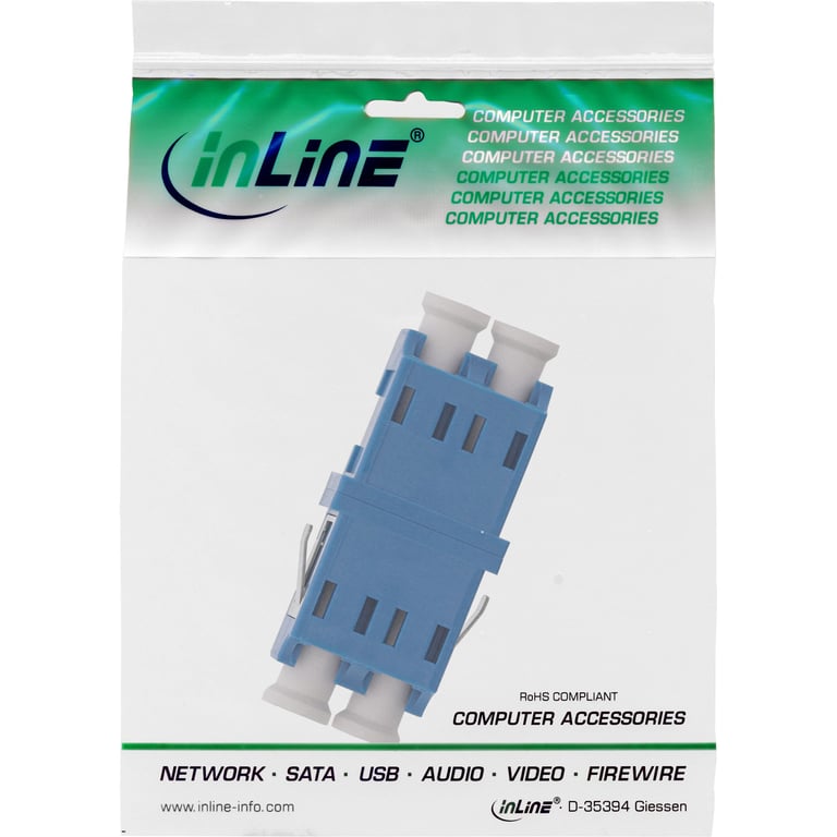 InLine 4043718194667 adapter światłowodowy LC Niebieski
