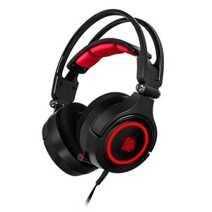 Tt eSPORTS CRONOS Riing RGB 7.1 Headset, trådbundet, huvudband, gaming, svart, rött