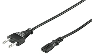 Microconnect PE030718 Power Cable, Black, 1.8 m, CEE7/16 C7 Panel