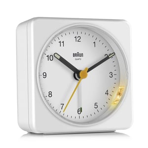 Braun BC03W Kvartsväckarklocka Vit