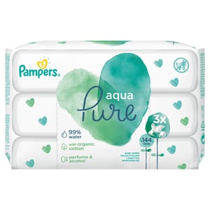 Pampers 81690409 Baby Wipes, 144 count
