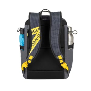 Rivacase Erebus 39,6 cm (15.6") Plecak Kamuflaż, Szary, Żółty