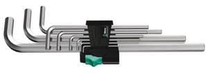 Wera 05021909001 Allen wrench L-shaped Allen wrench set, metric, 9-piece