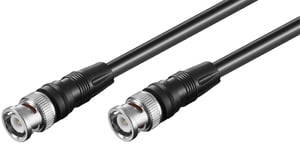 Goobay 50089 kabel koncentryczny RG-58 3 m BNC Svart
