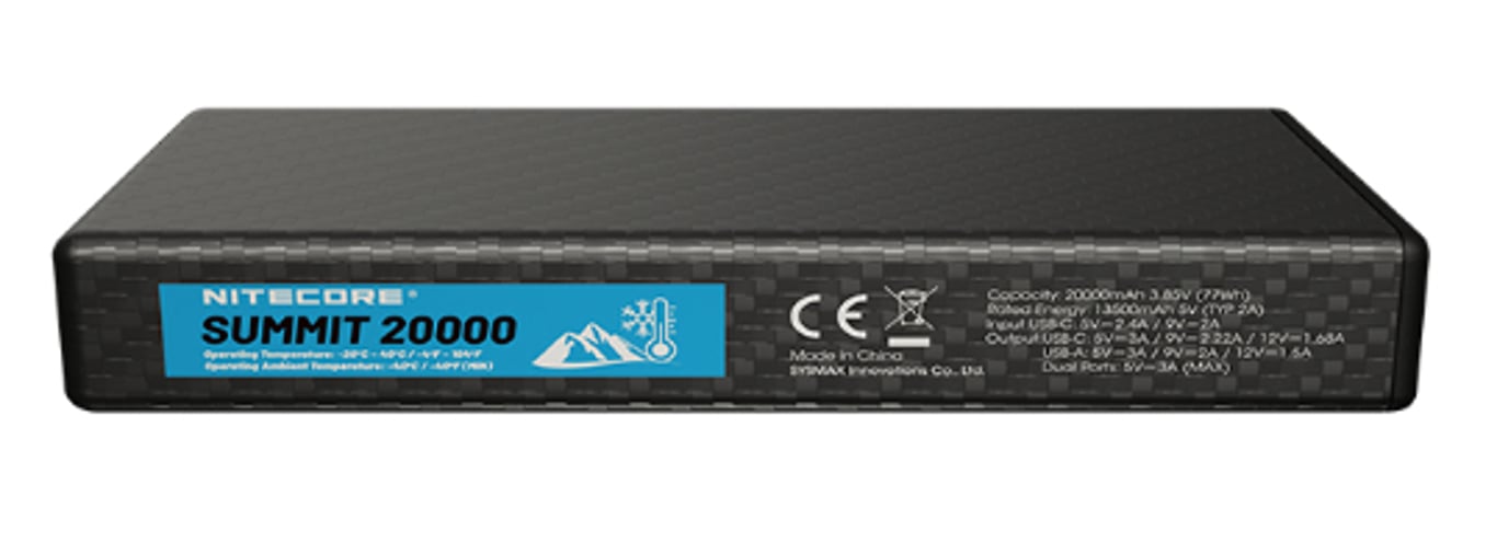 фото Зовнішній акумулятор (павербанк) Nitecore Summit 20000 20000mAh Grey