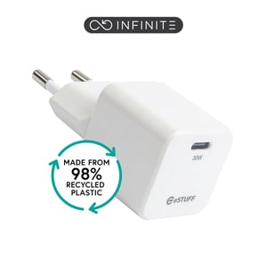 eSTUFF ES637027 Ladegerät für mobile Geräte Smartphone Weiß Wechselstrom Schnellladung Intern
