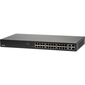Axis 01192-003 przełącznik sieciowy Zarządzany Gigabit Ethernet (10/100/1000) Obsługa PoE 1U Czarny