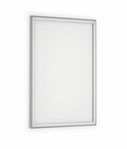Durable 500823 Wall Frame 450 x 625 mm Rectangle Silver Aluminum