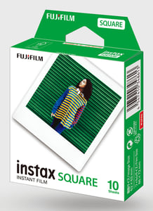 Fujifilm instax SQUARE Sofortbildfilm, 10 Stück, 54 x 86 mm