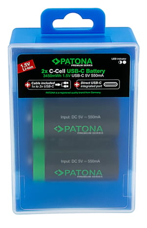 PATONA LR14 Bateria do ponownego naładowania Lit
