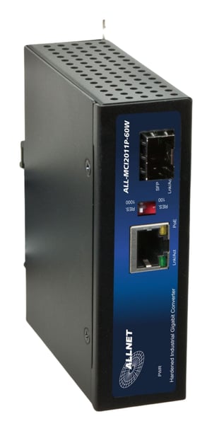 ALLNET 134035 konwerter sieciowy 1000 Mbit/s Multifunction, Single, Black