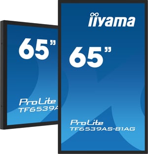 iiyama TF6539AS-B1AG signage display Kiosk 163,8 cm (64.5") LED 435 cd/m² 4K Ultra HD Czarny Ekran dotykowy Procesor wbudowany Android 11 24/7