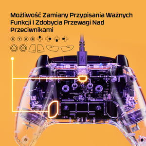 HyperX Clutch Gladiate – przewodowy kontroler do gier z podświetleniem RGB – Xbox