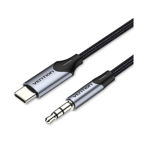 Vention BGKHF ljudkabel 1 m 3,5 mm USB Type-C Grå
