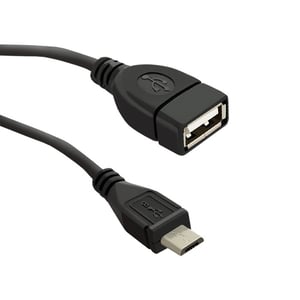 Qoltec 50404 kabel USB USB 2.0 0,2 m USB A Micro-USB B Czarny