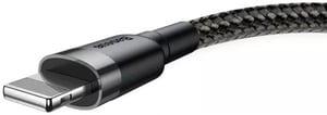 Baseus CALKLF-CG1 kabel Lightning 2 m Grau, Schwarz